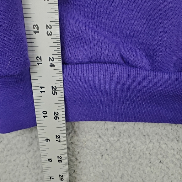 Vintage Fruit of the Loom Blank Sweatshirt Purple Made in USA Women’s Large NWT - Picture 8 of 9